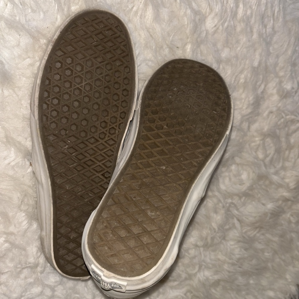 VANS UltraCush Classic Slip-On DX - Havana Perforated White Leather, Size 8 - Picture 12 of 16